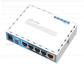 WIRELESS ACCESS POINT MIKROTIK RB951UI-2ND hAP 5xLAN Fast Ethernet PASSIVE POE IN/OUT 