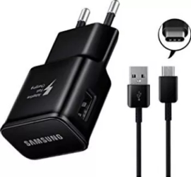 Incarcator Samsung A10E A11 A12 Fast Charger TA200EBE-DG970BBE Type-C 1M Negru
