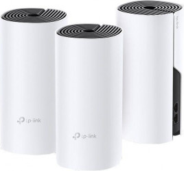 Sistem Mesh TP-LINK Gigabit Deco P9 Dual-Band AC1200 + AV1000 Alb deco p9(3-pack) 